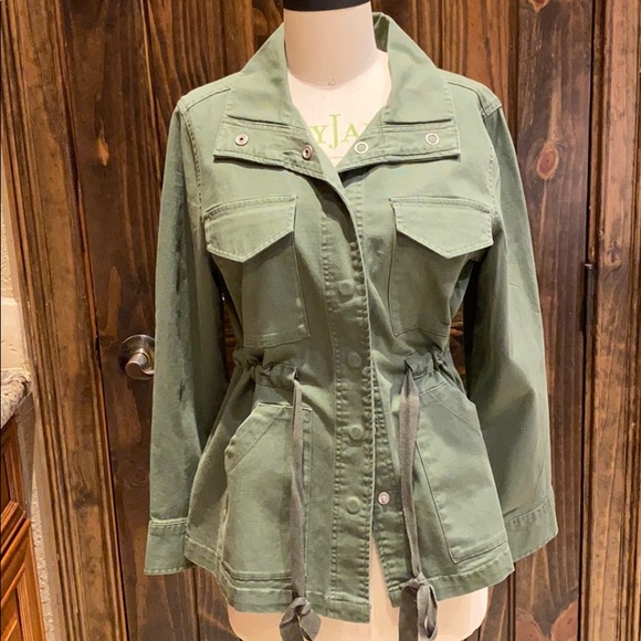 Anthropology Sanctuary liberty Military Jacket Army Green - Picture 3 of 6